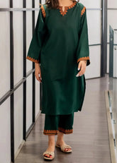 Grace Z-(S294)- Stitched Embroidered 2PC Lawn Dress.